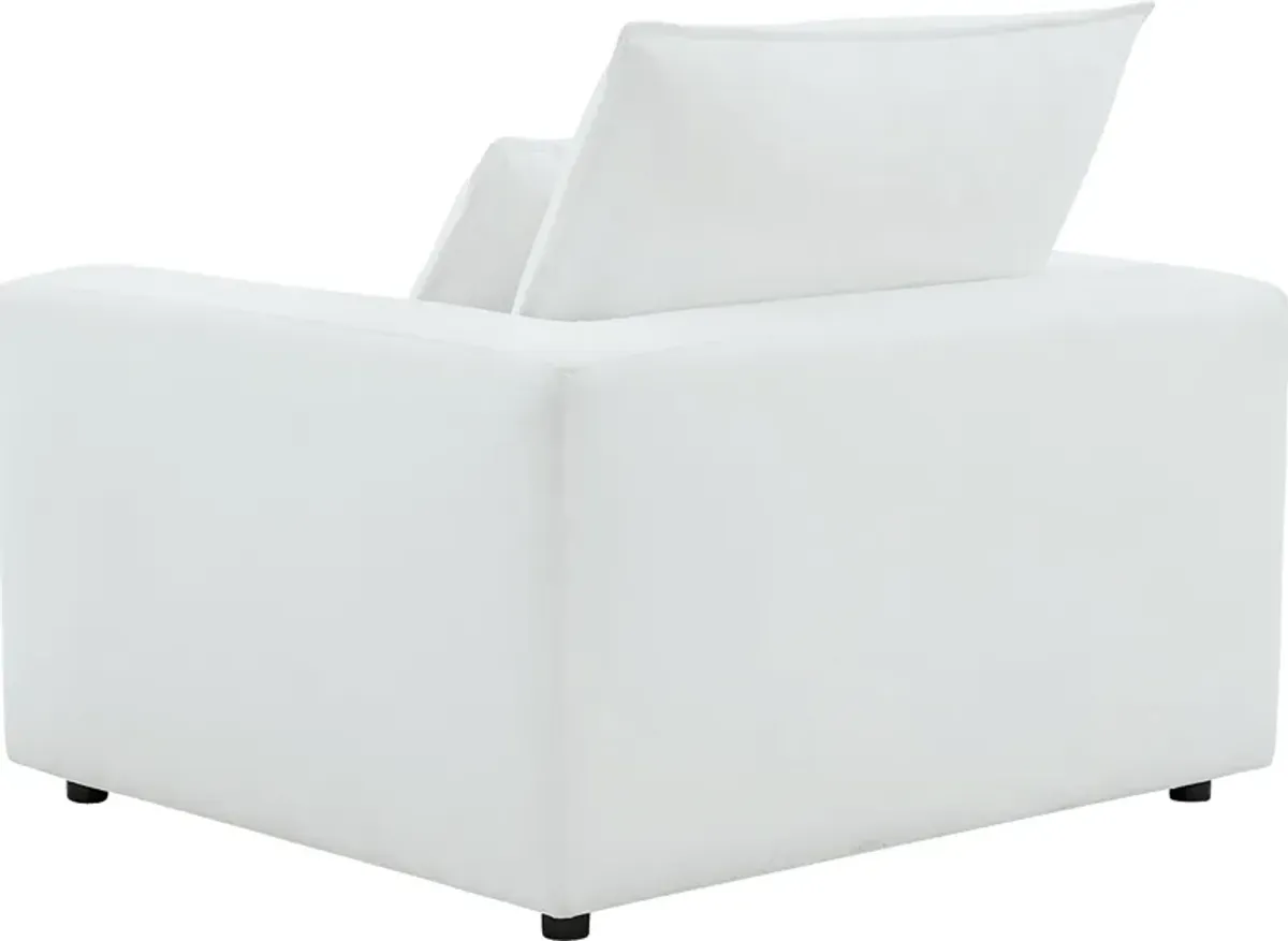 Eddlynch White Accent Chair