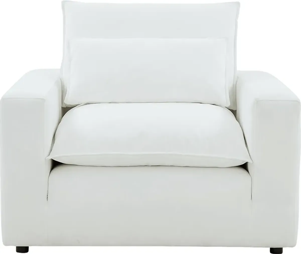 Eddlynch White Accent Chair