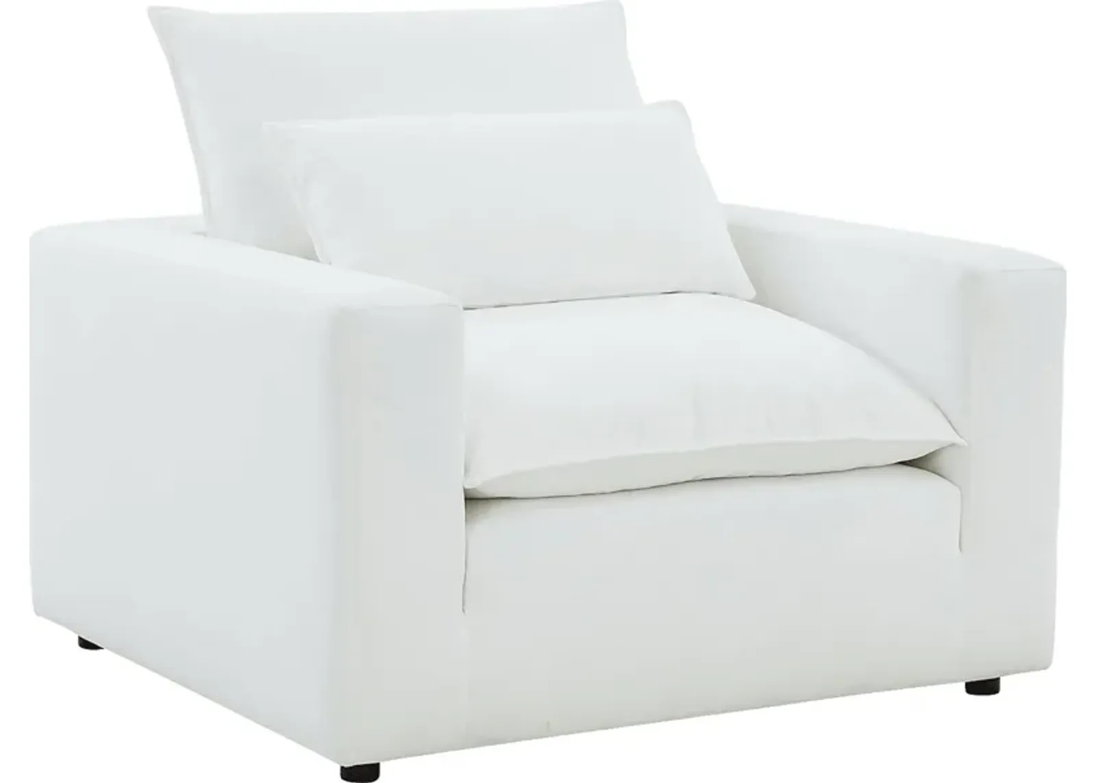 Eddlynch White Accent Chair