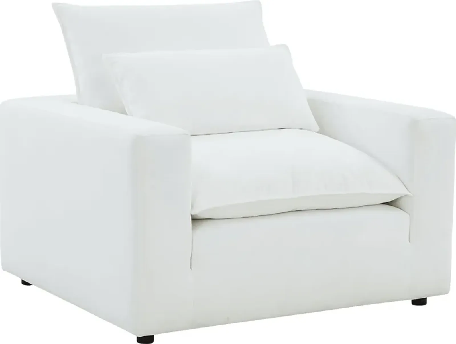 Eddlynch White Accent Chair