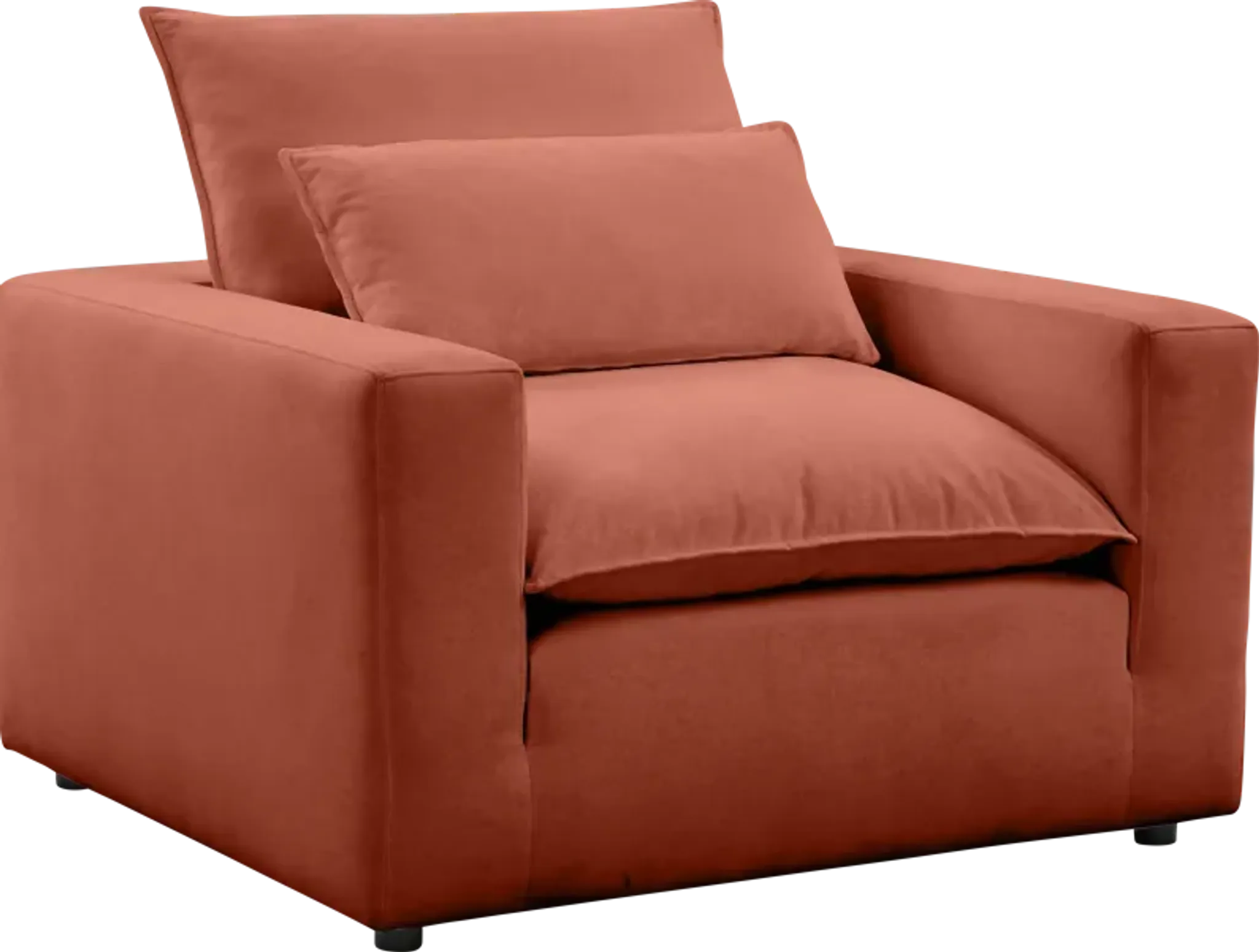 Eddlynch Rust Accent Chair | Furniture.com