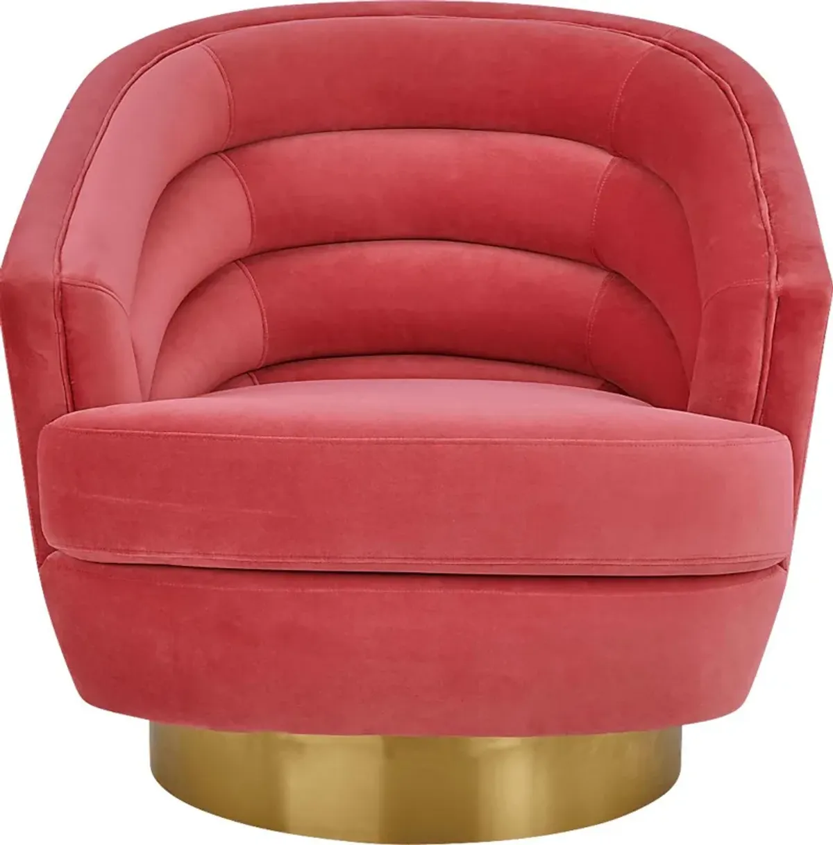 Dunlawn Pink Swivel Accent Chair