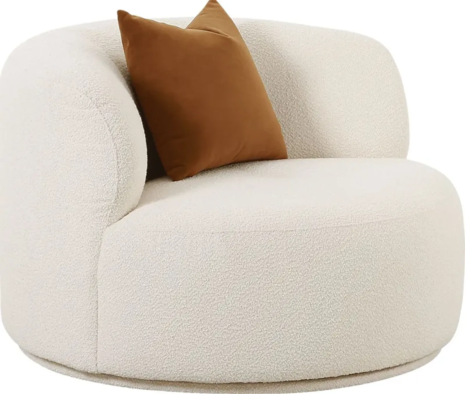 Eilers Cream Swivel Accent Chair