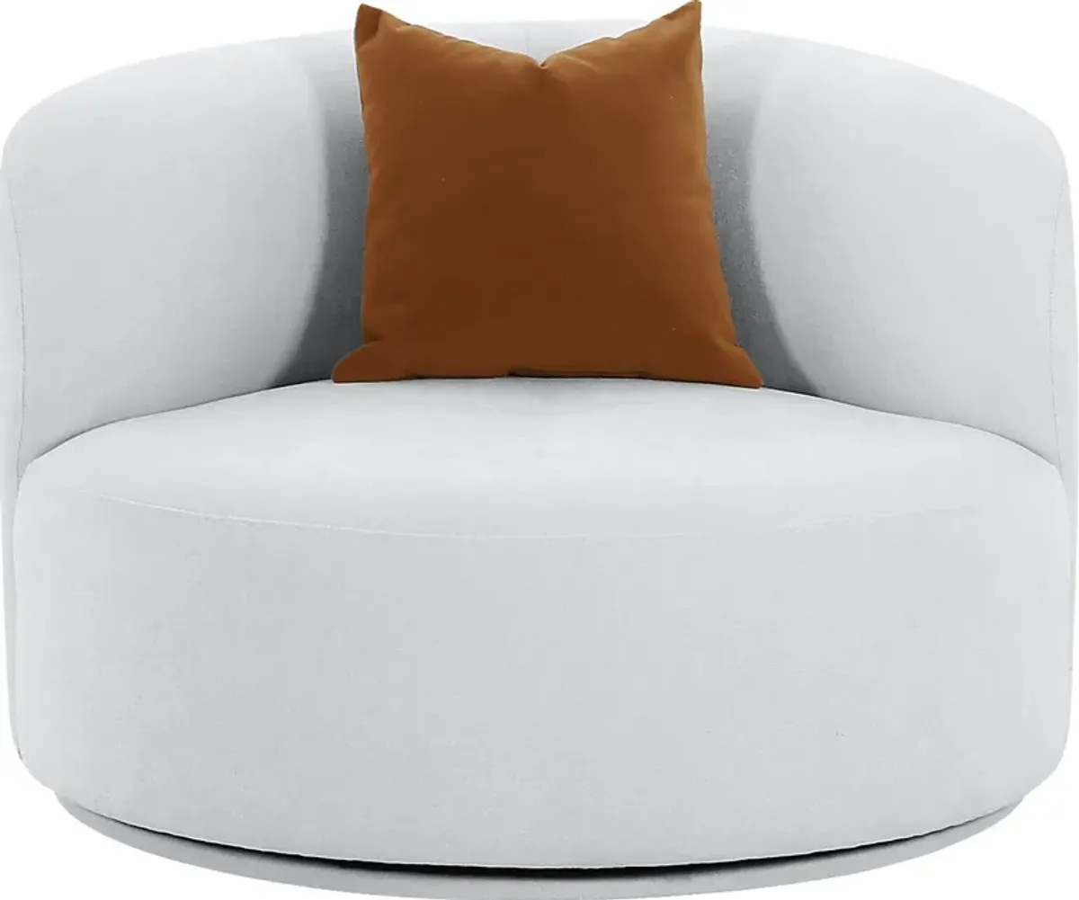 Eilers Gray Swivel Accent Chair