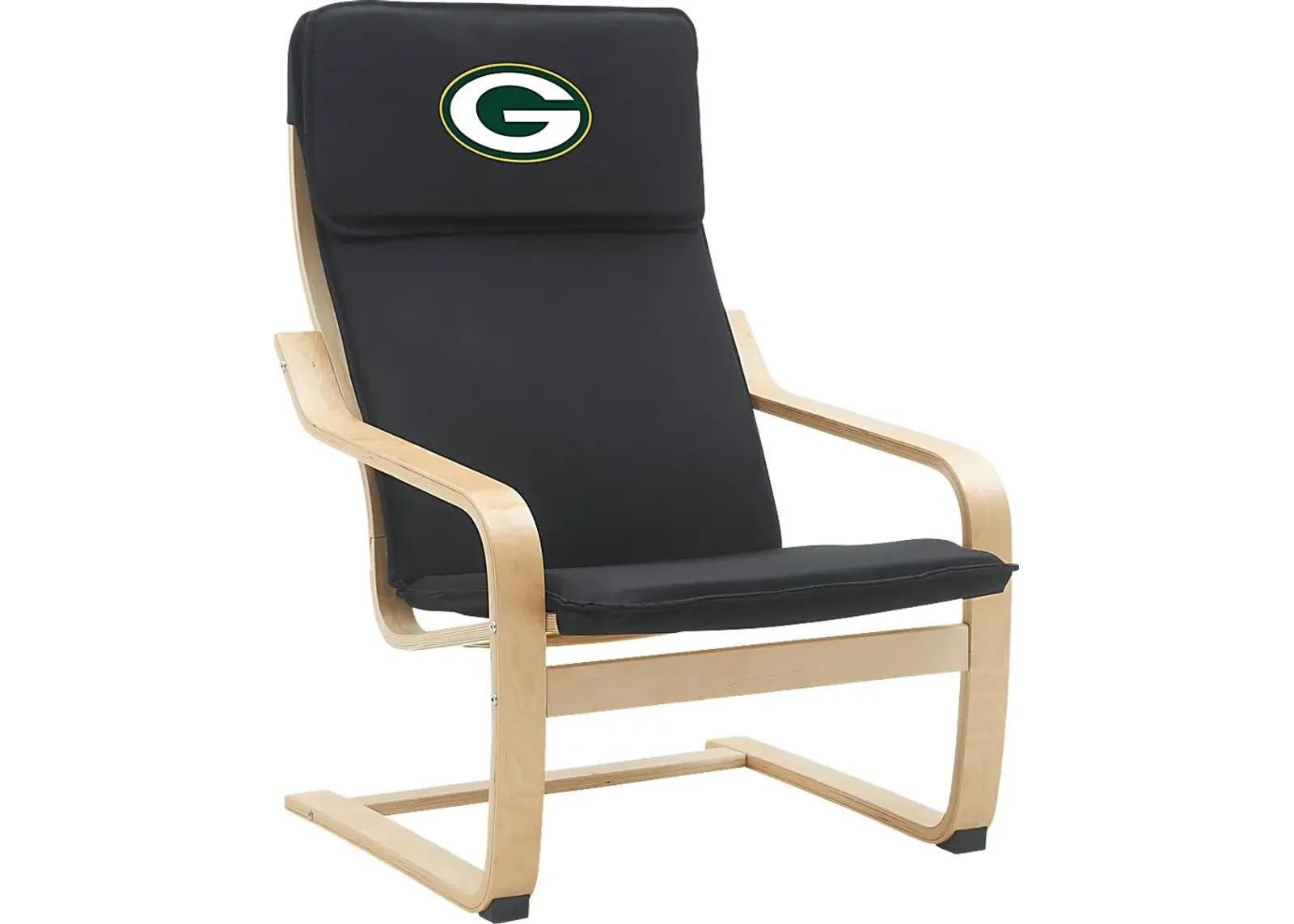 Green Bay Packers Black Accent Chair