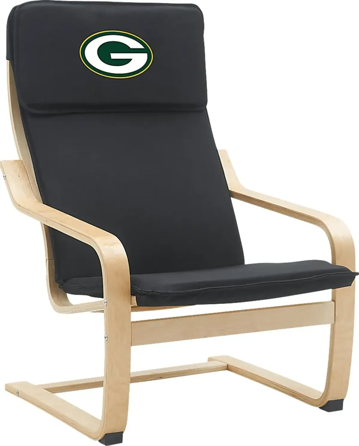 Green Bay Packers Black Accent Chair