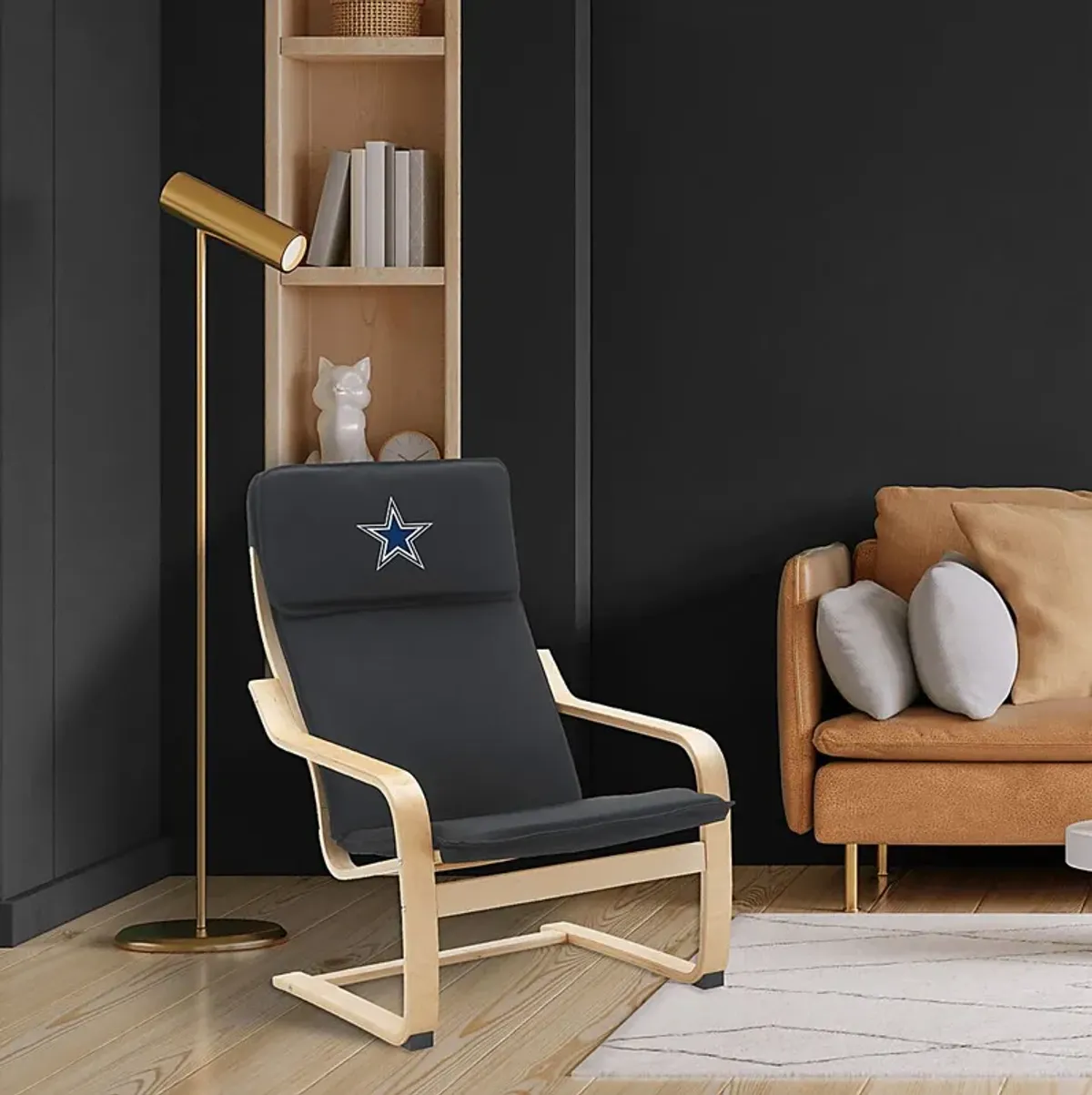 Dallas Cowboys Black Accent Chair