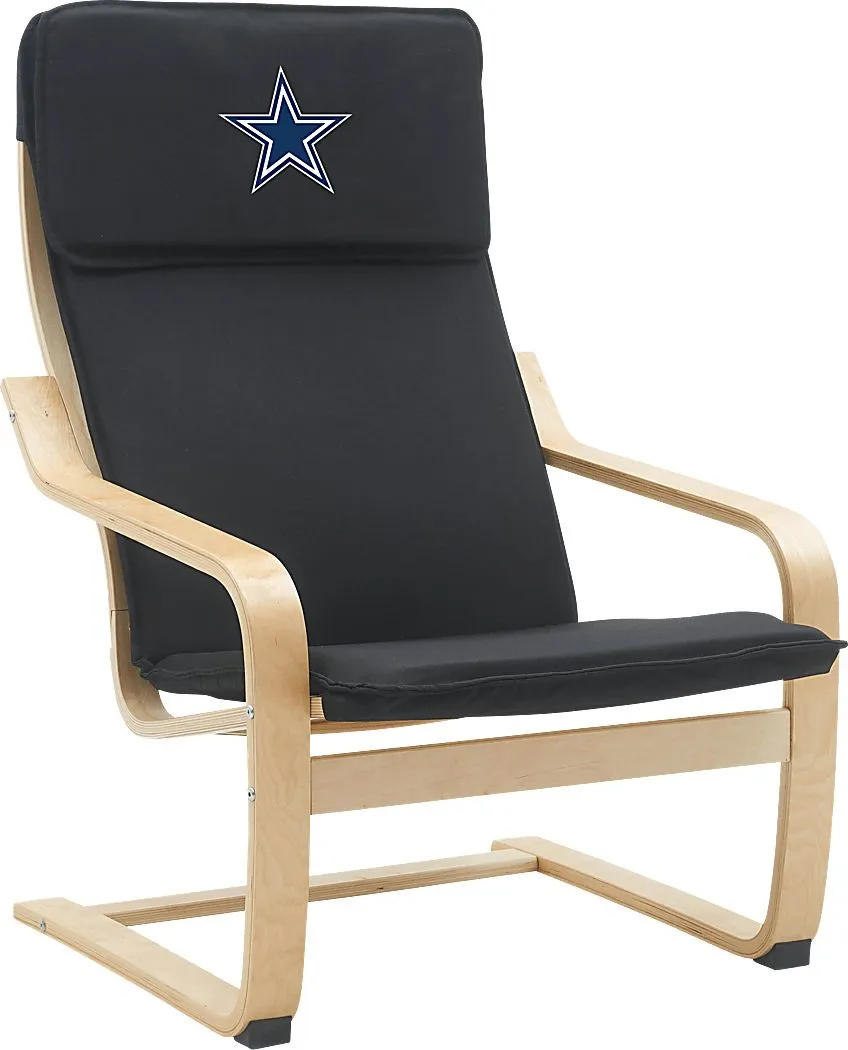 Dallas Cowboys Black Accent Chair