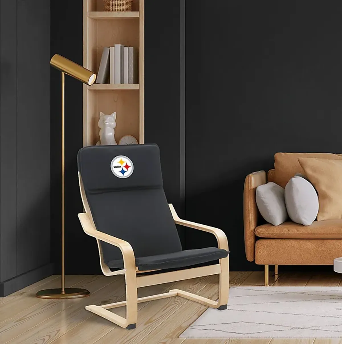 Pittsburgh Steelers Black Accent Chair