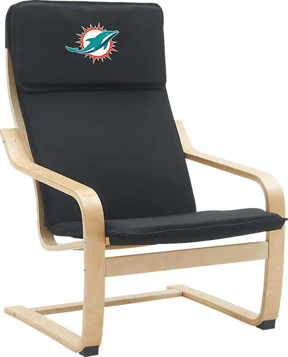 Miami Dolphins Black Accent Chair