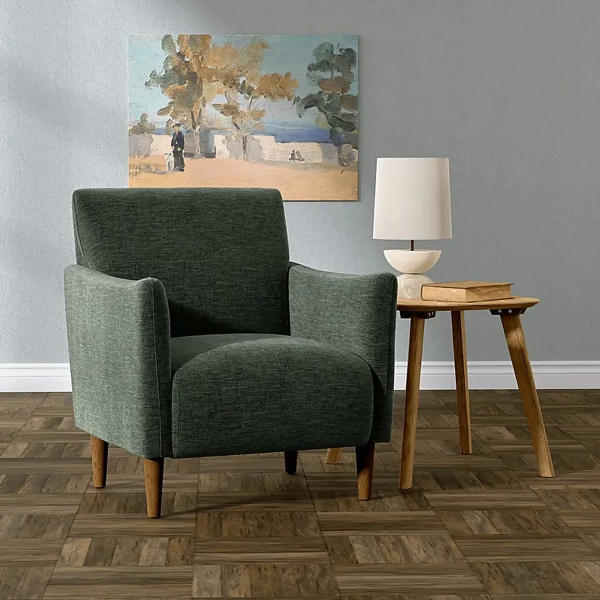 Eletei Green Accent Chair