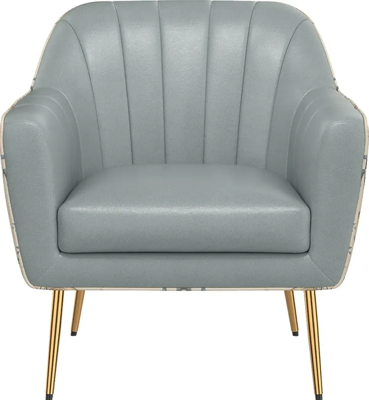 Izusa Blue Accent Chair