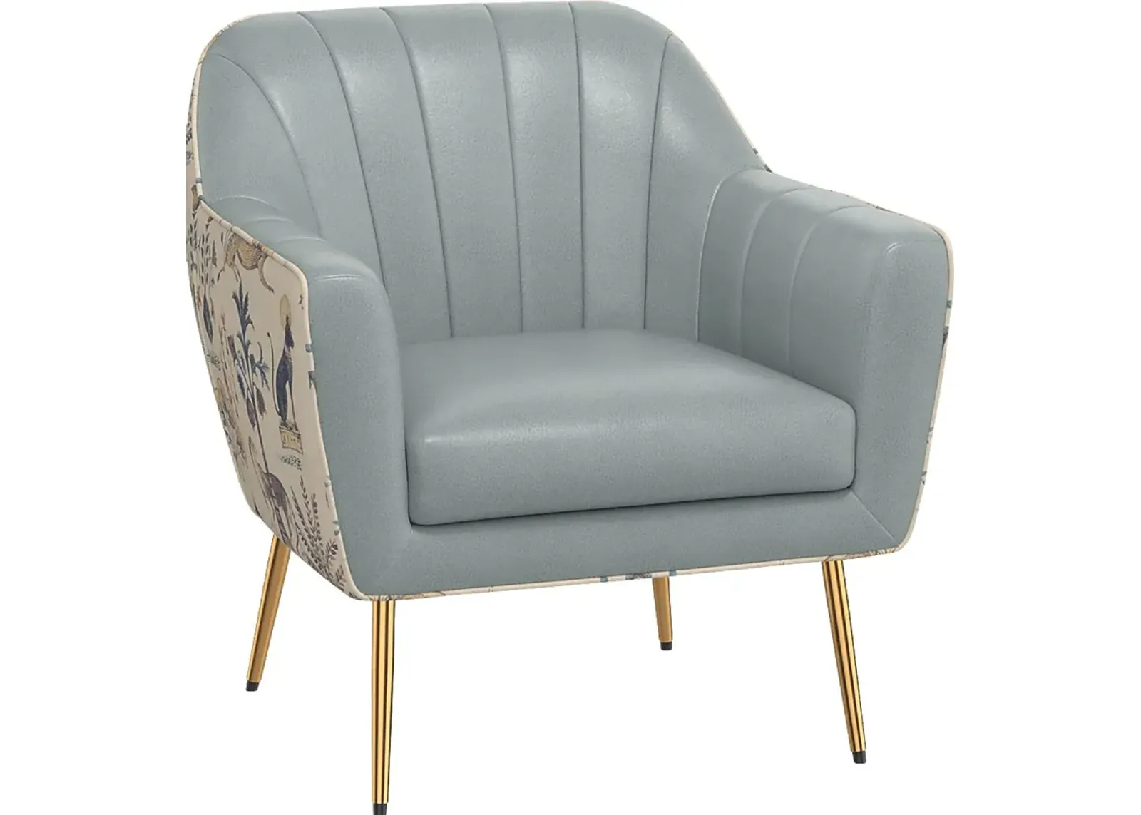 Izusa Blue Accent Chair