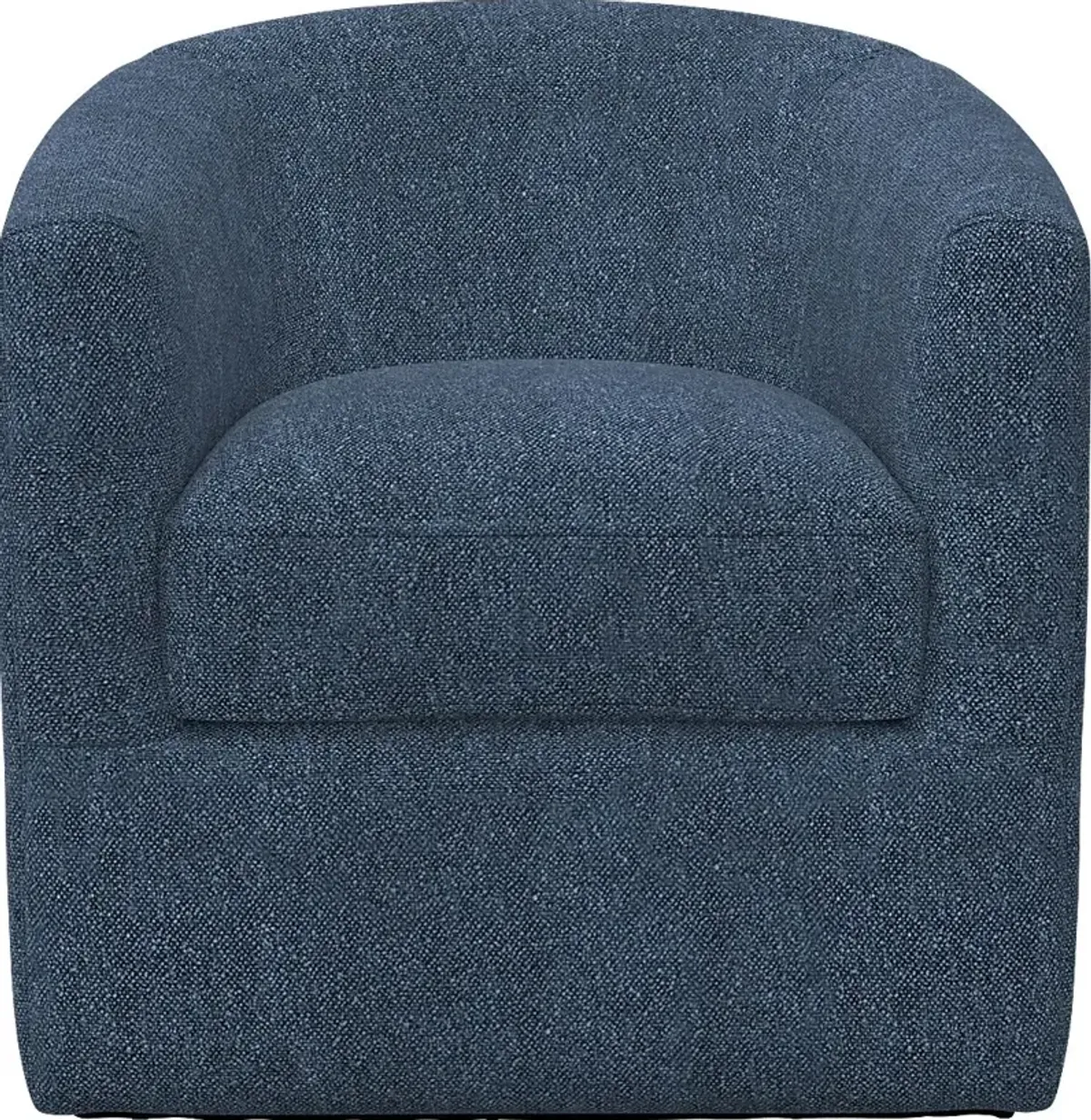 Naoke I Blue Swivel Accent Chair