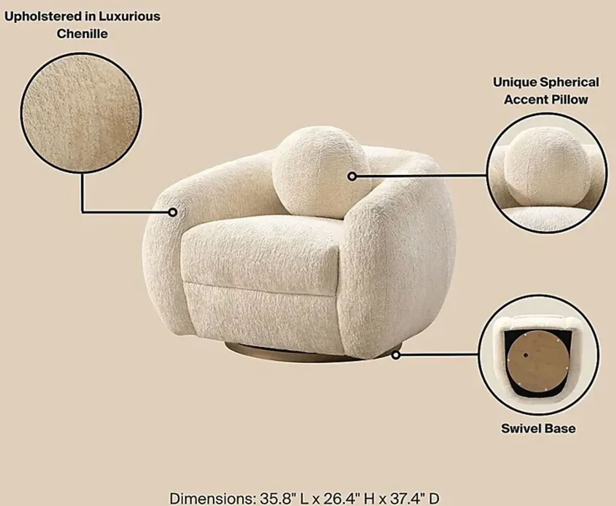 Azurelee Cream Accent Chair