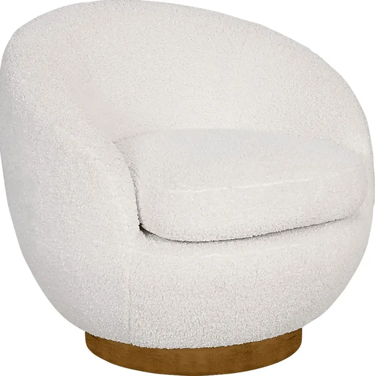 Lynate Cream Swivel Accent Chair