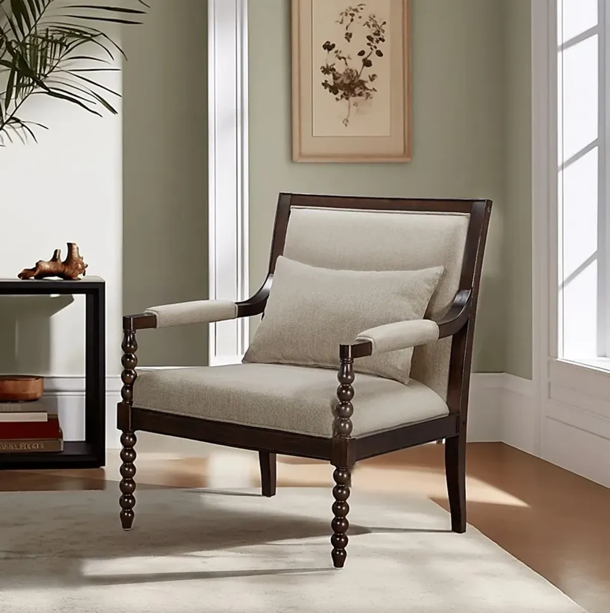 Julianas Taupe Accent Chair