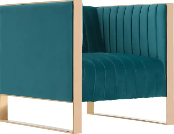 Dunellen Blue Accent Chair