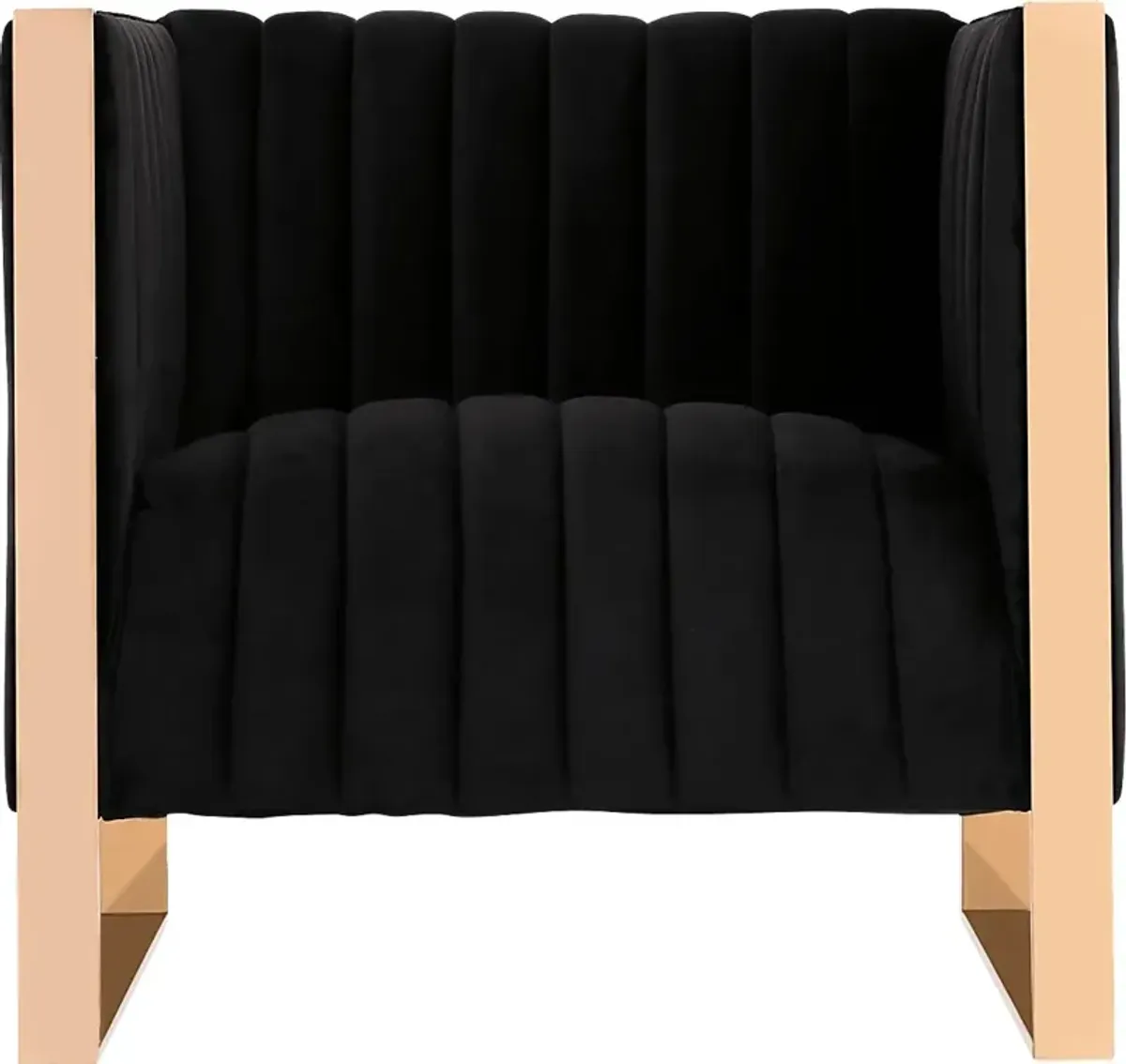 Dunellen Black Accent Chair