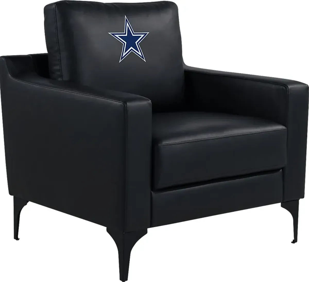 Dallas Cowboys Black Accent Chair