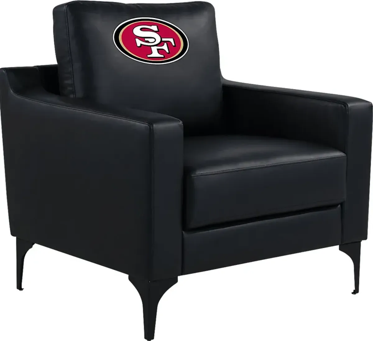 San Francisco 49ers Black Accent Chair