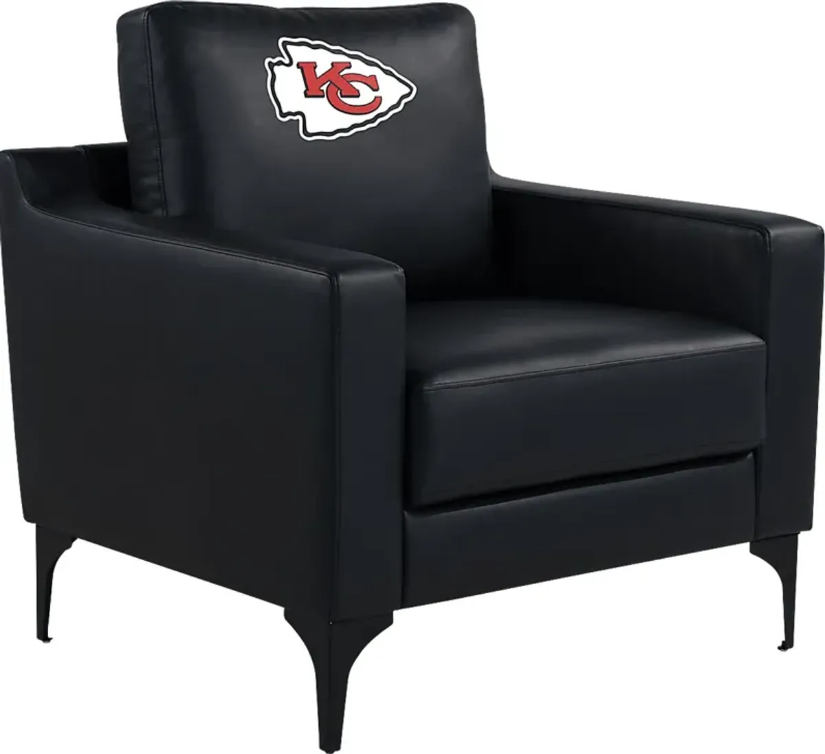 Kansas City Chiefs Black Accent Chair