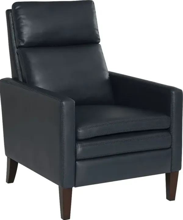 Lotoala Blue Push Back Recliner