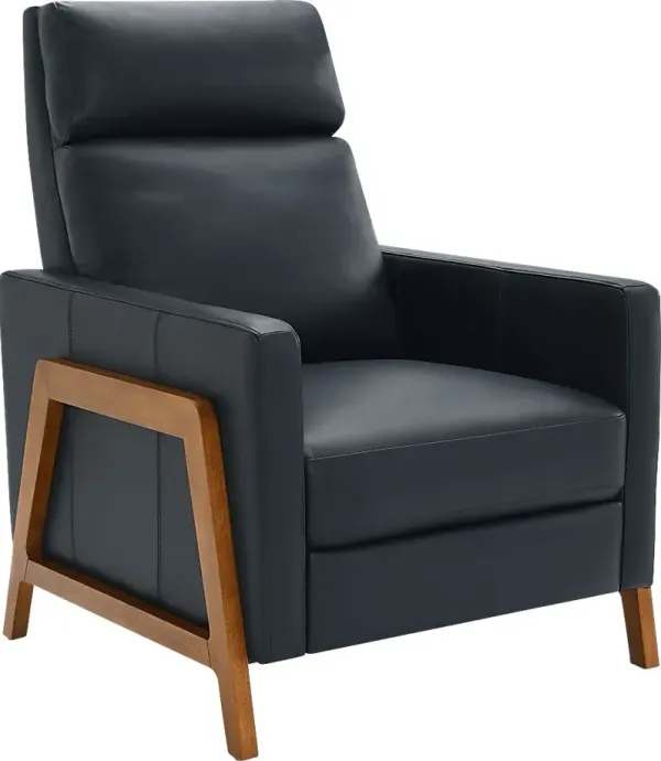 Vaiaho Dark Blue Push Back Recliner