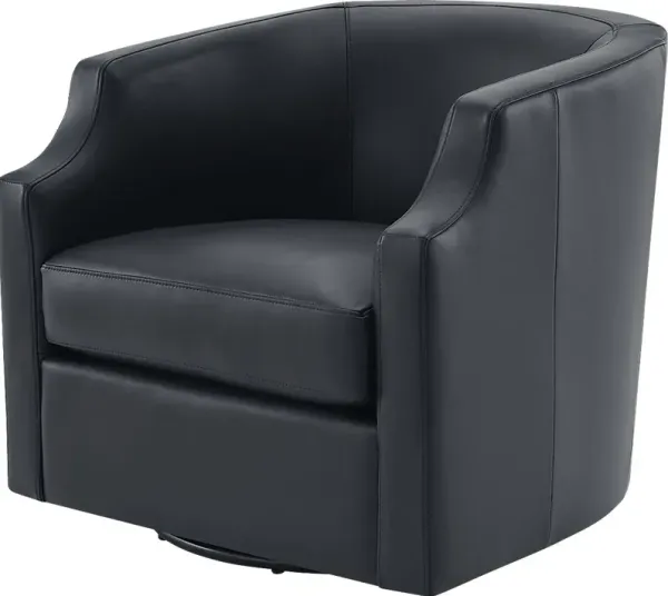 Feleti Dark Blue Swivel Chair