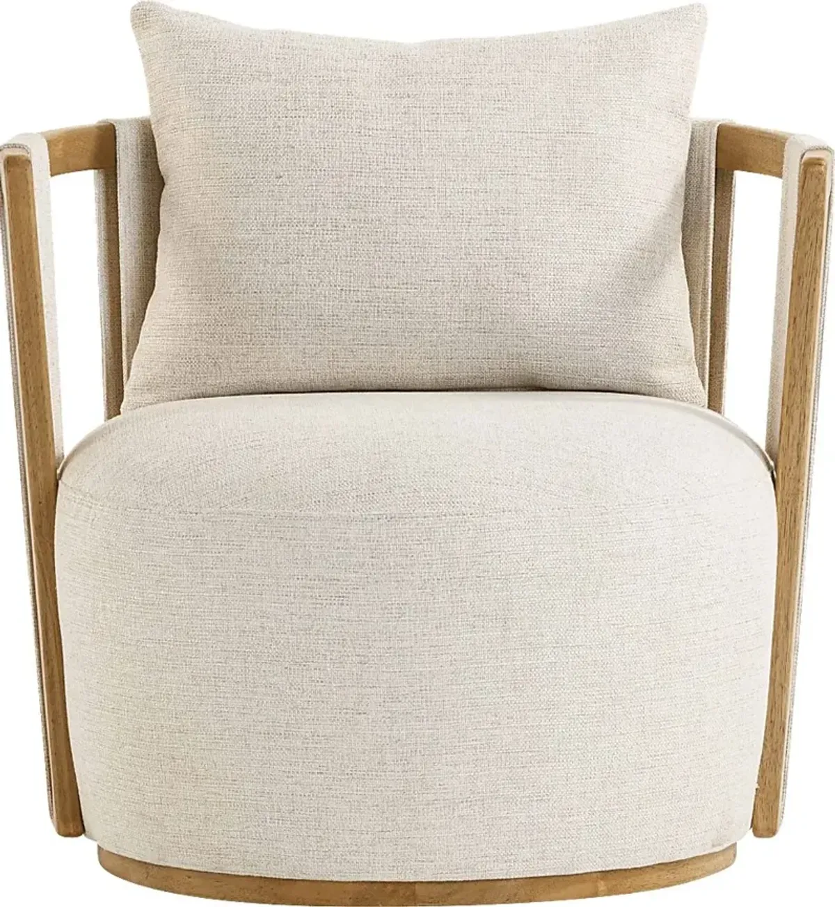 Chesterna Cream Swivel Accent Chair