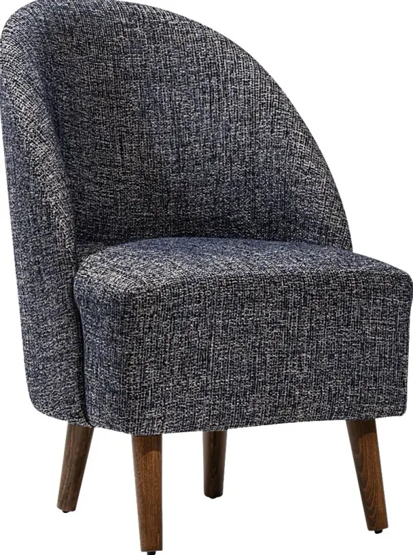 Salena Dark Blue Accent Chair