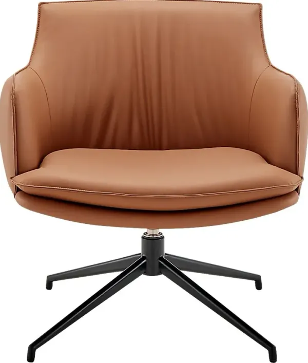 Dipaolo Caramel Swivel Accent Chair