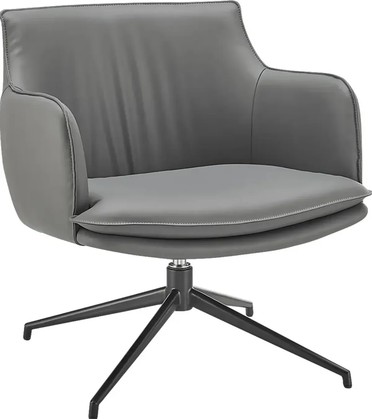 Dipaolo Gray Swivel Accent Chair