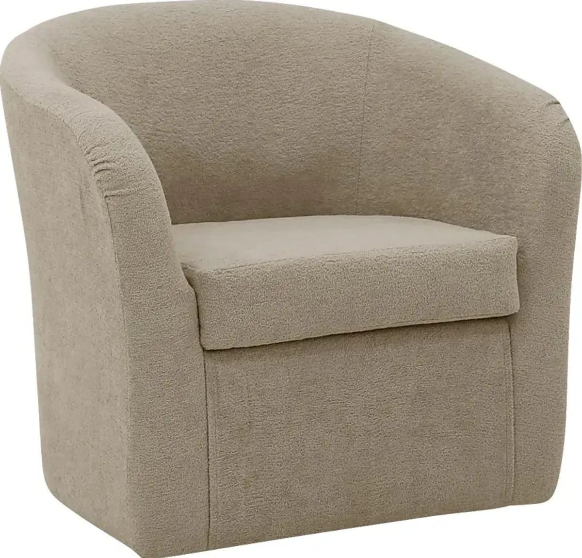 Emsabit I Beige Swivel Accent Chair