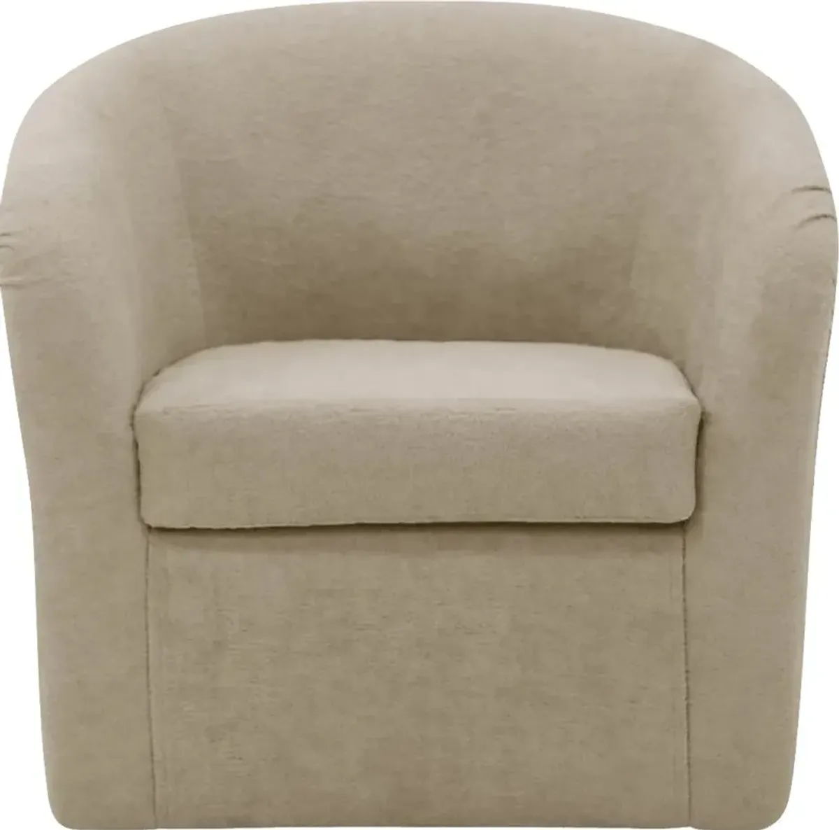 Emsabit I Beige Swivel Accent Chair