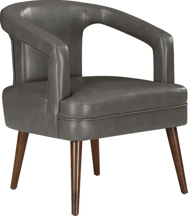 Yahya Gray Accent Chair