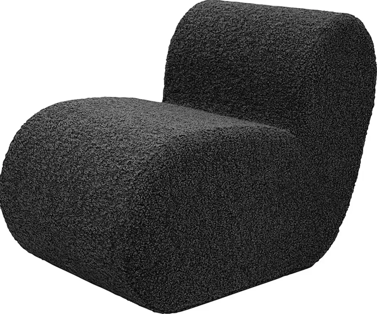 Zinei Black Accent Chair