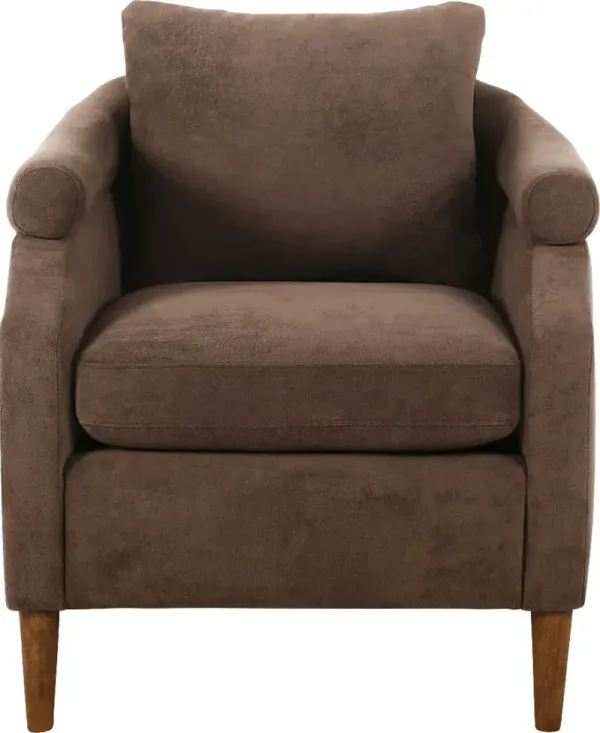 Yamina Brown Accent Chair