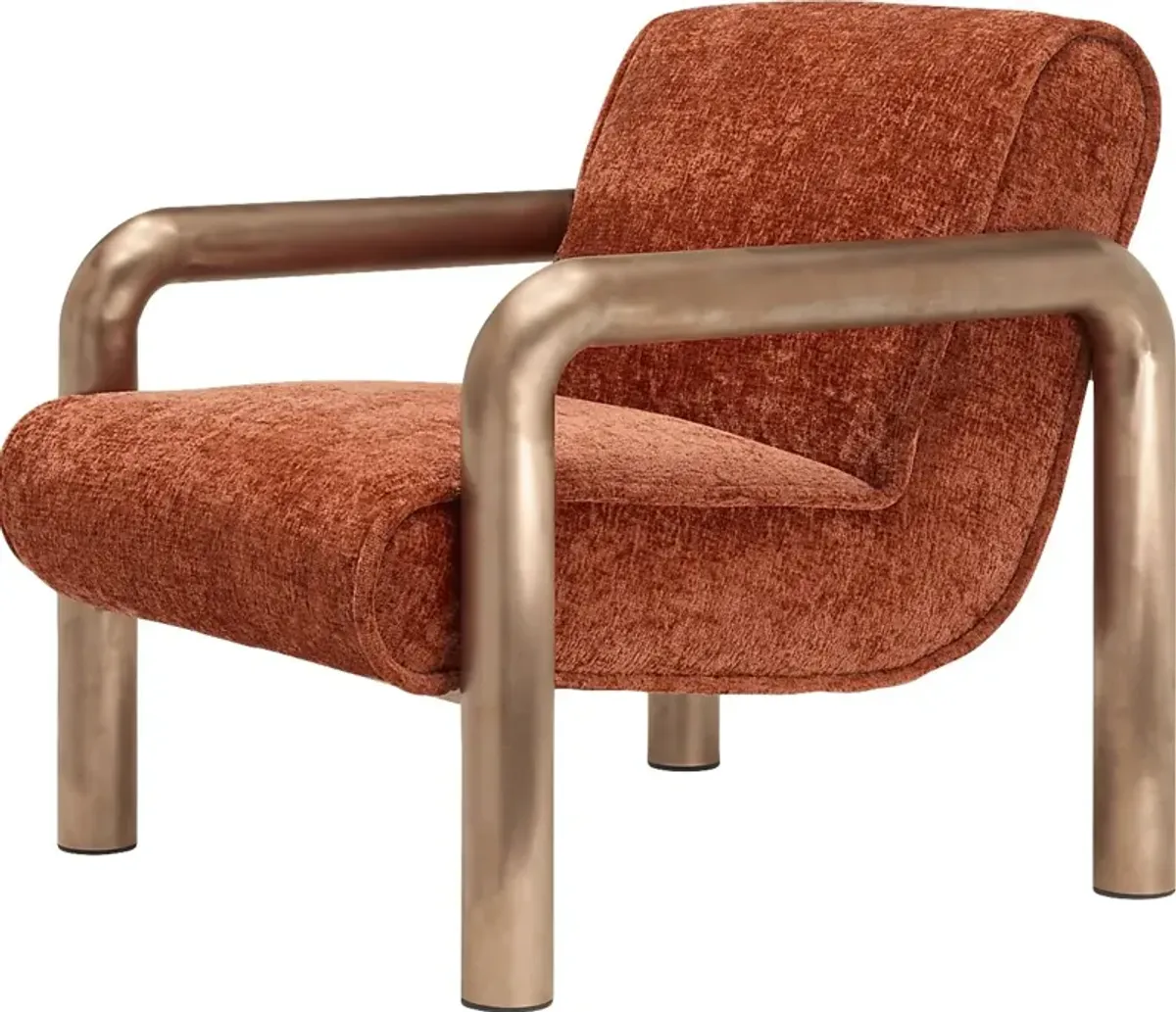 Hani Orange Accent Chair