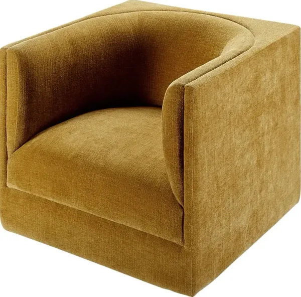 Nasala Mustard Swivel Accent Chair