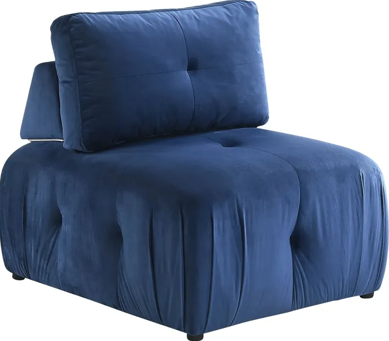Menna Blue Accent Chair