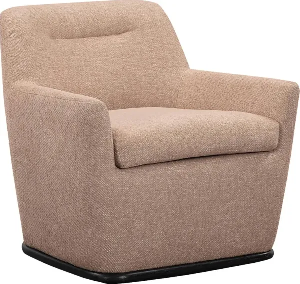 Sanbiens Peach Swivel Accent Chair