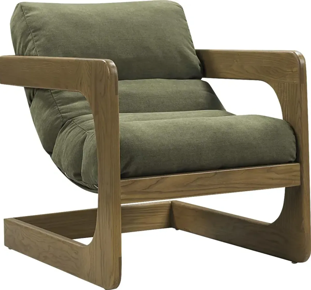 Ellisboia Green Accent Chair