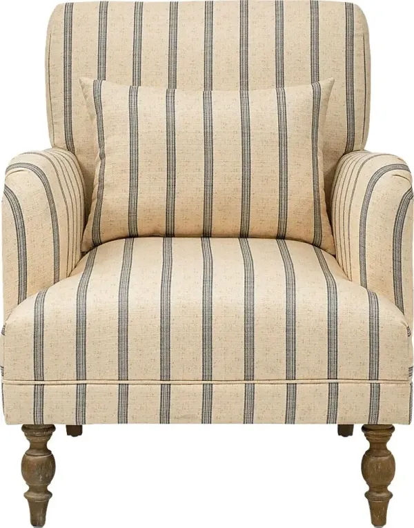 Wonderhive Beige Accent Chair