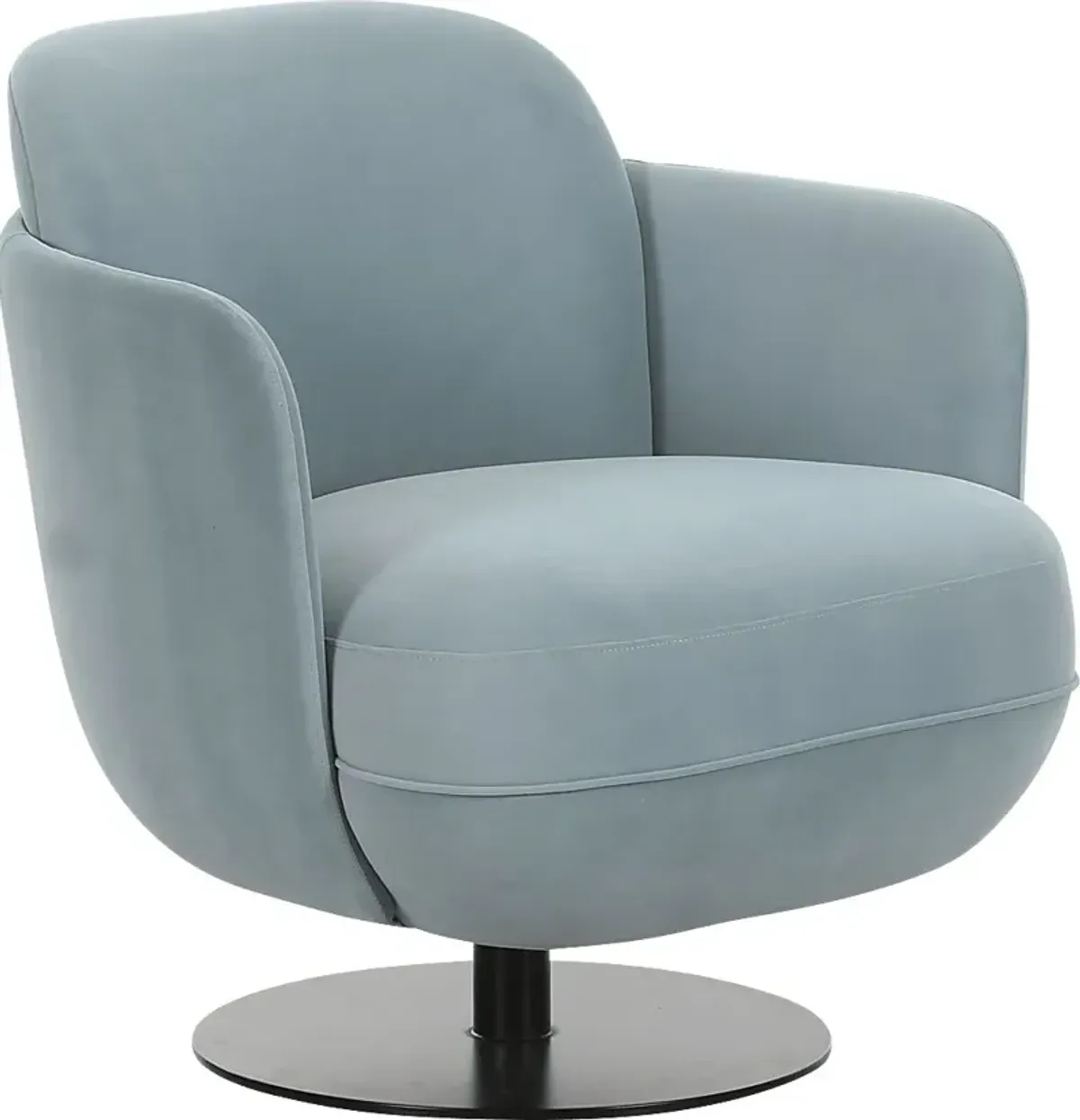 Stormwoody I Blue Swivel Accent Chair