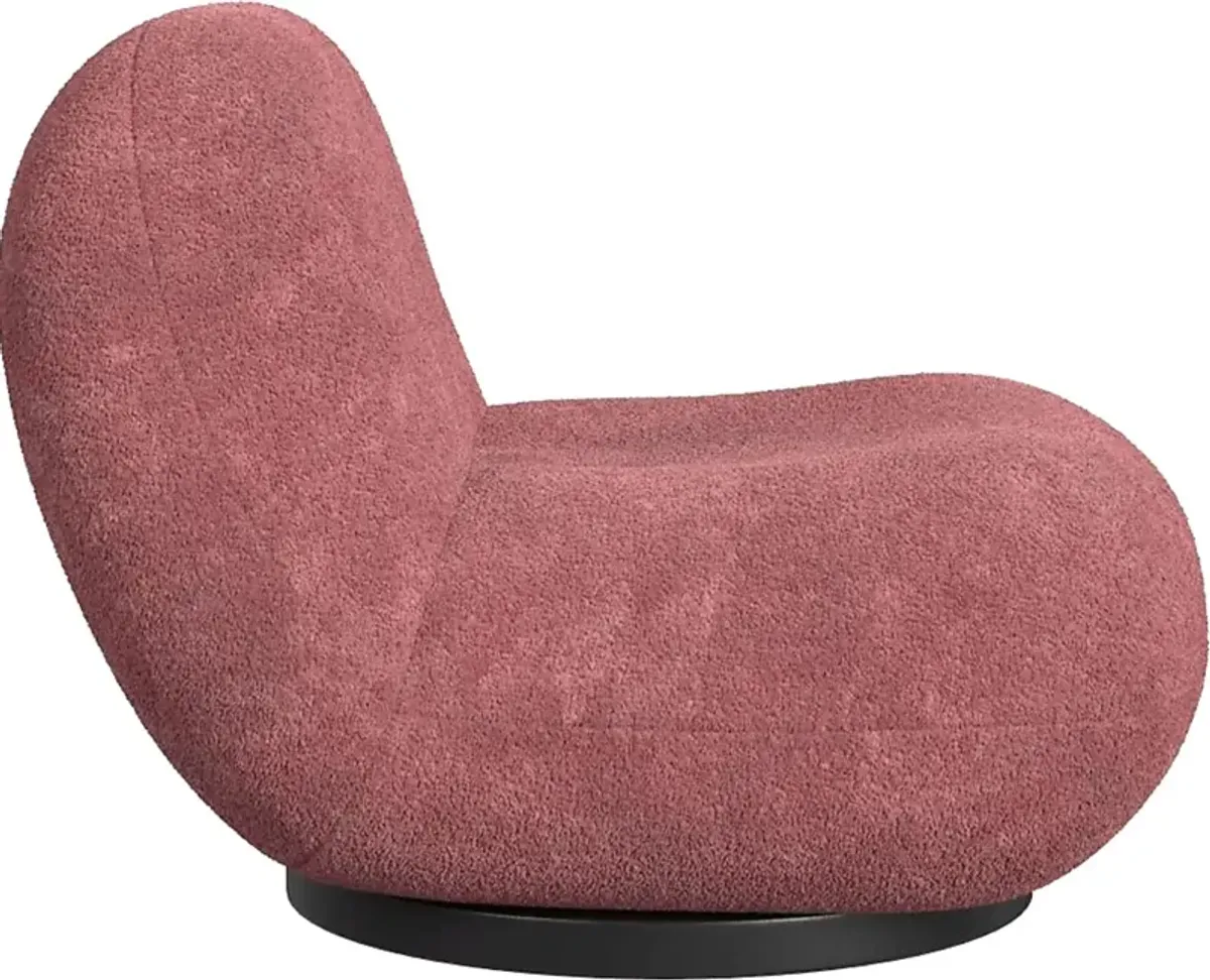 Mehville Mauve Swivel Accent Chair