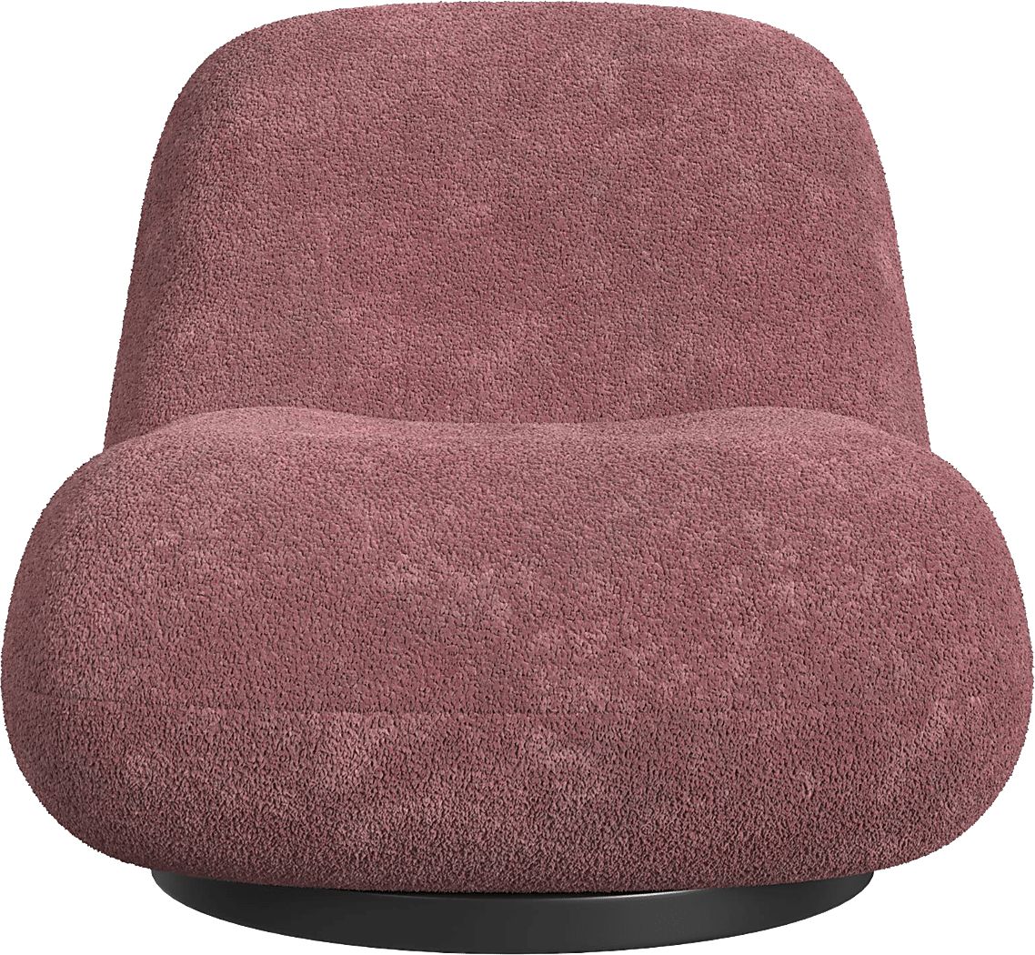 Mehville Mauve Swivel Accent Chair