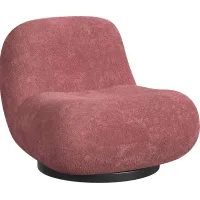 Mehville Mauve Swivel Accent Chair