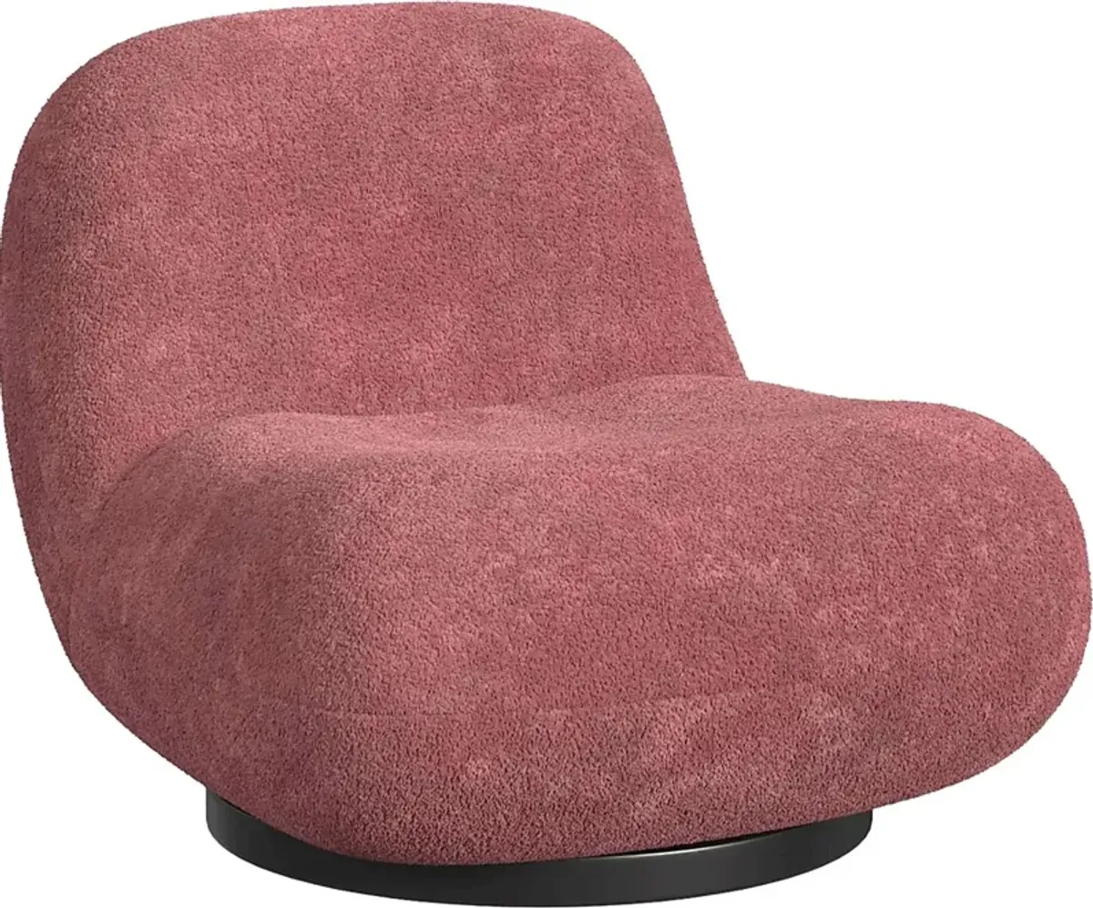 Mehville Mauve Swivel Accent Chair