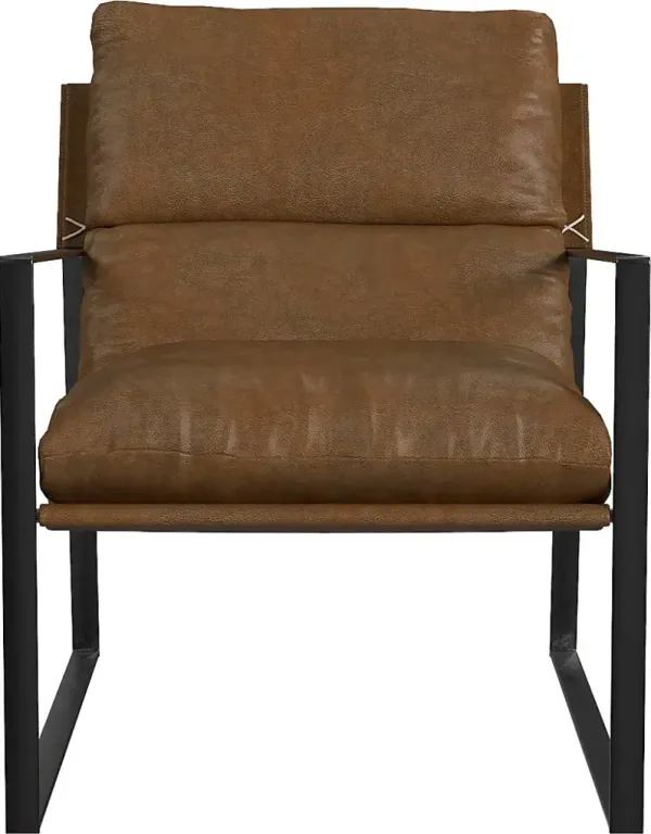 Nixa Brown Accent Chair